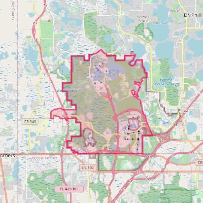 Map of Bay Lake