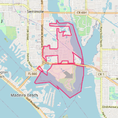 Map of Bay Pines