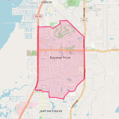 Map of Bayonet Point