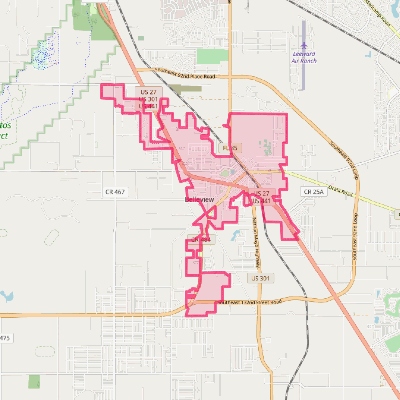 Map of Belleview