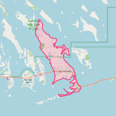 Map of Big Pine Key