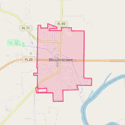 Map of Blountstown