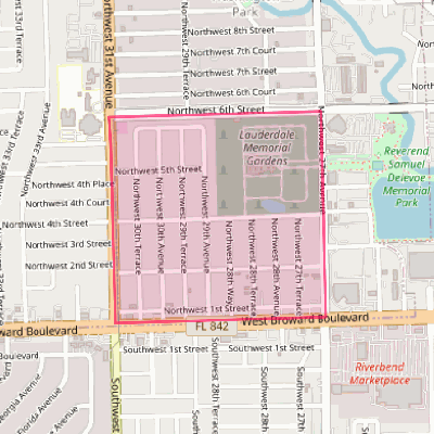 Map of Boulevard Gardens