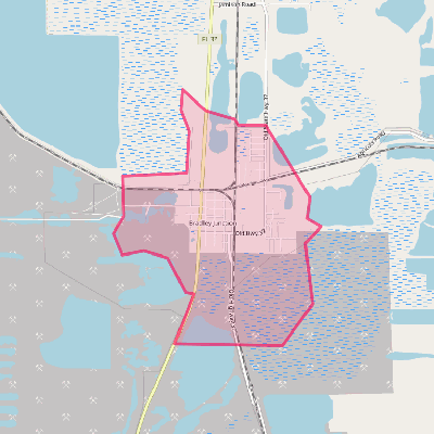 Map of Bradley Junction