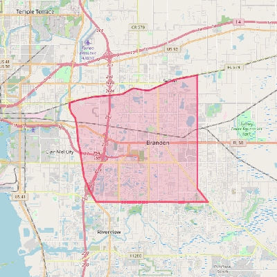 Map of Brandon