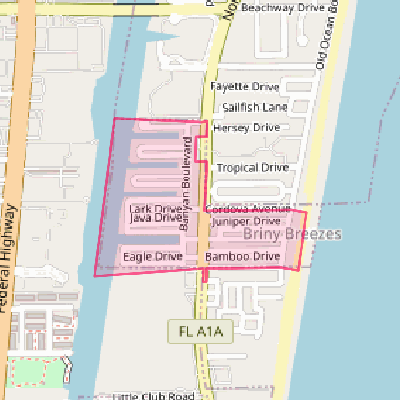 Map of Briny Breezes