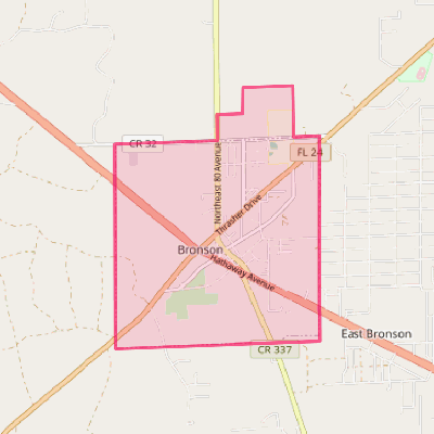 Map of Bronson