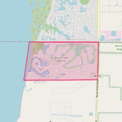 Map of Burnt Store Marina