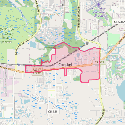 Map of Campbell