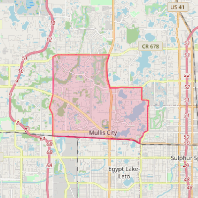 Map of Carrollwood