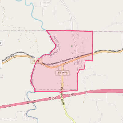 Map of Caryville