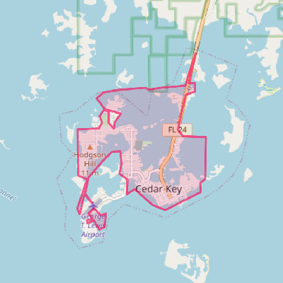 Map of Cedar Key