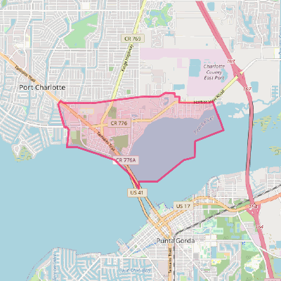 Map of Charlotte Harbor