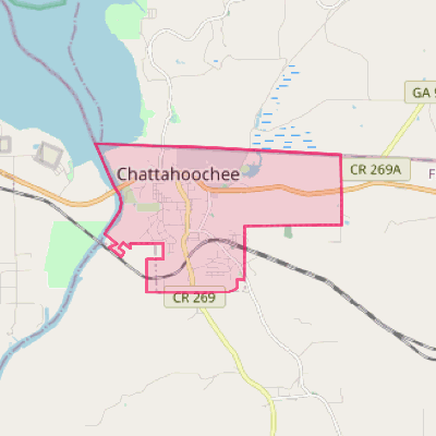 Map of Chattahoochee
