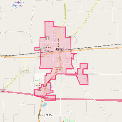 Map of Chipley