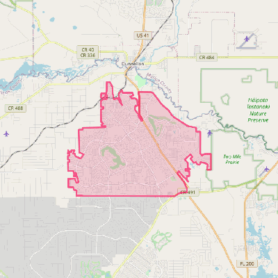 Map of Citrus Springs