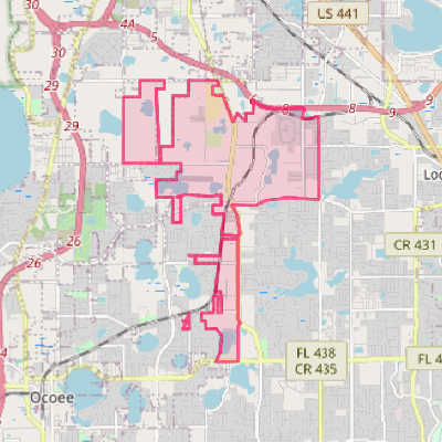 Map of Clarcona