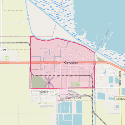 Map of Clewiston