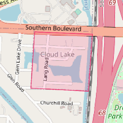 Map of Cloud Lake