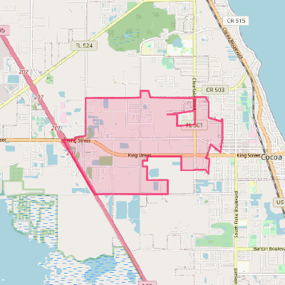 Map of Cocoa West