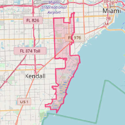 Map of Coral Gables