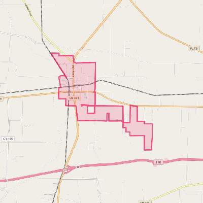 Map of Cottondale