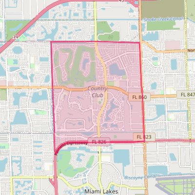 Map of Country Club