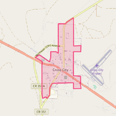 Map of Cross City