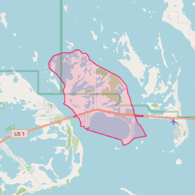 Map of Cudjoe Key