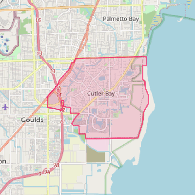 Map of Cutler Bay