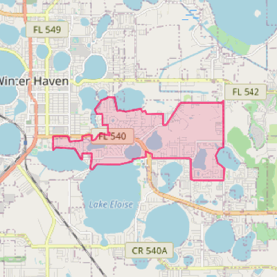 Map of Cypress Gardens