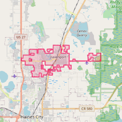 Map of Davenport