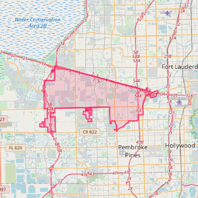 Map of Davie