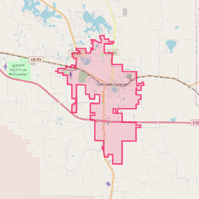 Map of DeFuniak Springs