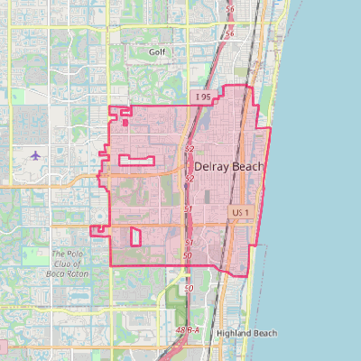 Map of Delray Beach