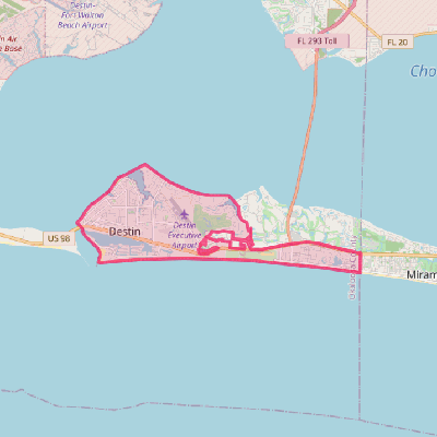 Map of Destin