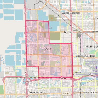 Map of Doral