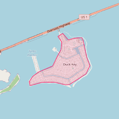 Map of Duck Key