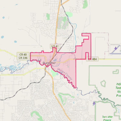 Map of Dunnellon
