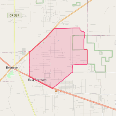 Map of East Bronson