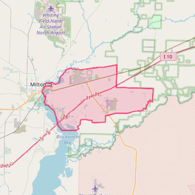 Map of East Milton