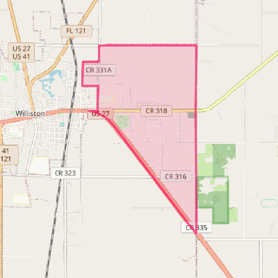 Map of East Williston