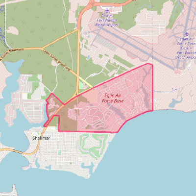 Map of Eglin AFB