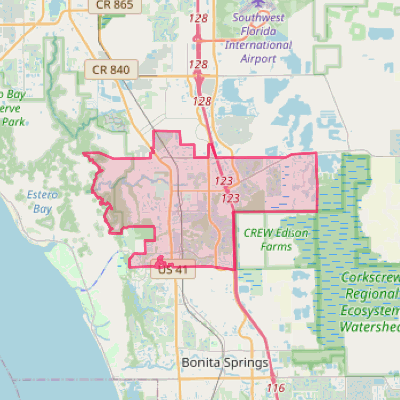 Map of Estero