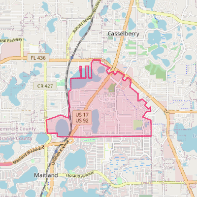 Map of Fern Park