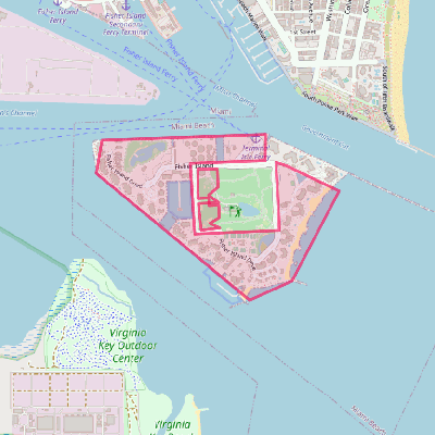Map of Fisher Island