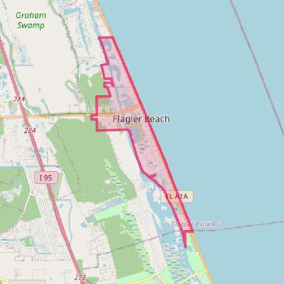 Map of Flagler Beach