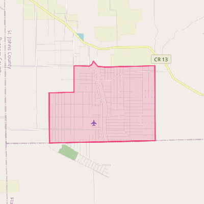 Map of Flagler Estates