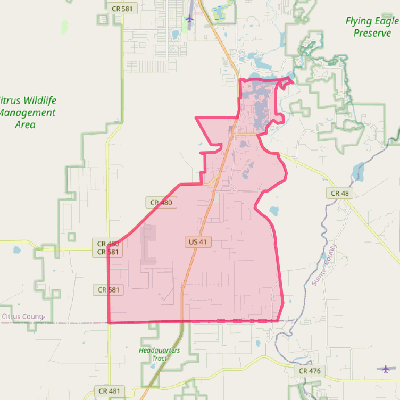 Map of Floral City