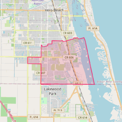 Map of Florida Ridge